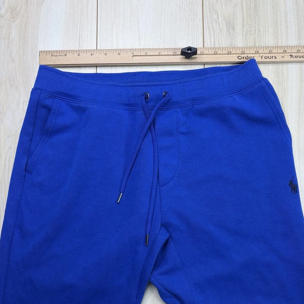 Polo Ralph Lauren Double Knit Jogger Sweatpants Mens Size Medium Blue